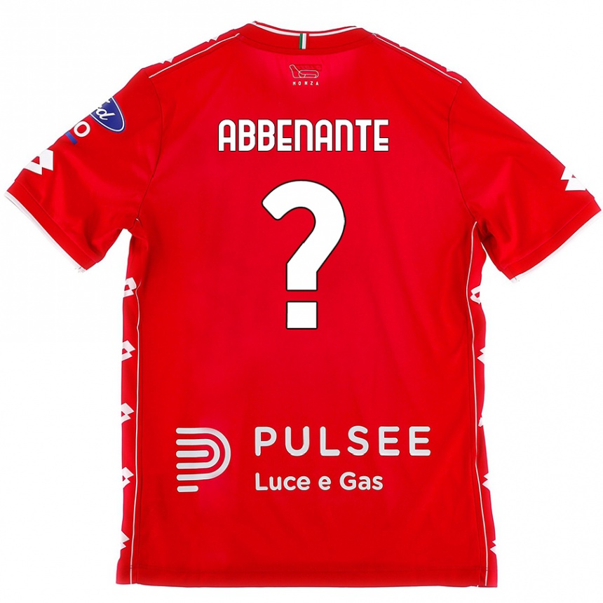 Kids Football Alessandro Abbenante #0 Red White Home Jersey 2024/25 T-Shirt Australia