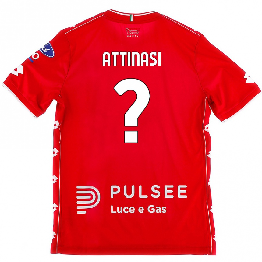 Kids Football Mattia Attinasi #0 Red White Home Jersey 2024/25 T-Shirt Australia