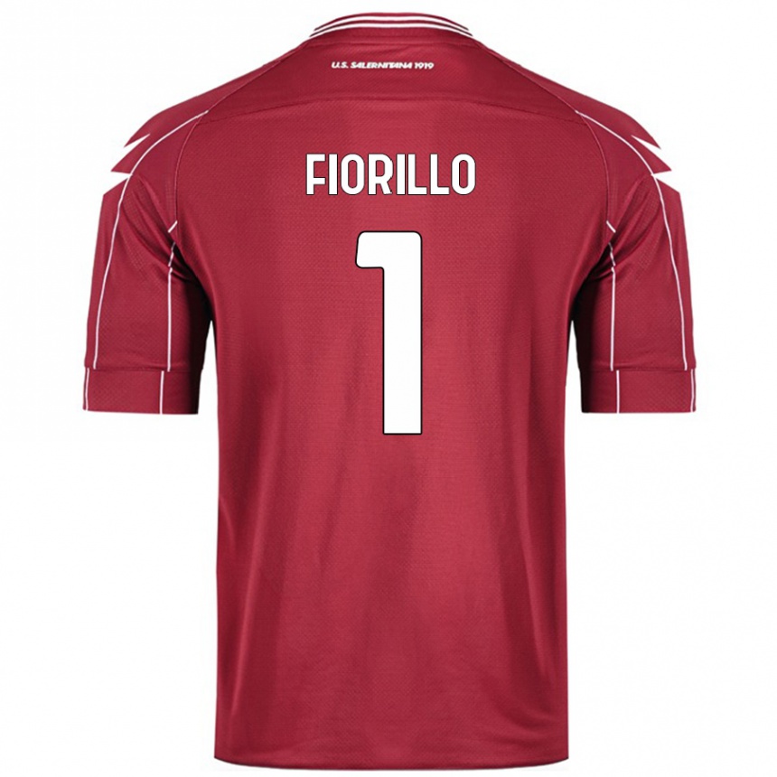 Kids Football Vincenzo Fiorillo #1 Burgundy Home Jersey 2024/25 T-Shirt Australia