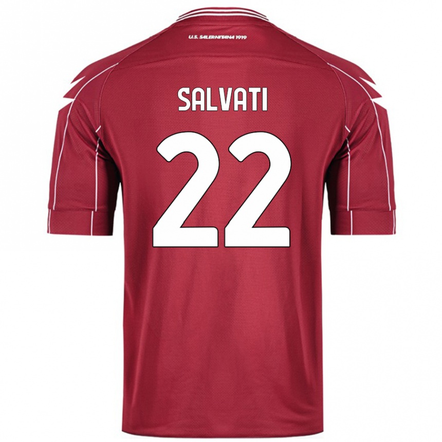 Kids Football Gregorio Salvati #22 Burgundy Home Jersey 2024/25 T-Shirt Australia