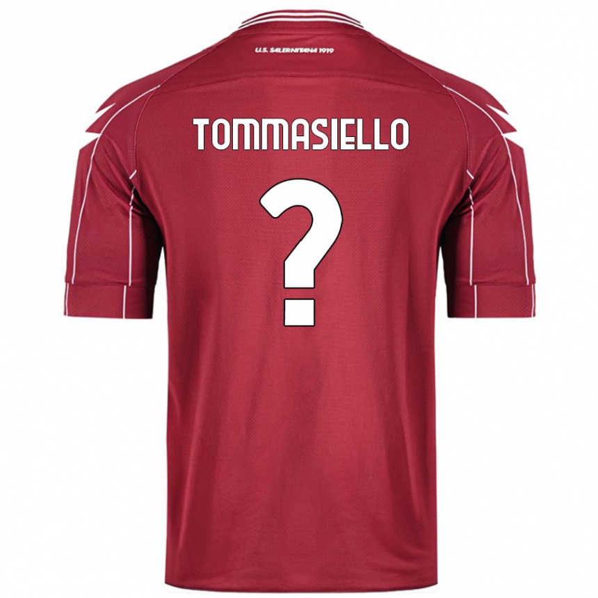 Kids Football Francesco Tommasiello #0 Burgundy Home Jersey 2024/25 T-Shirt Australia