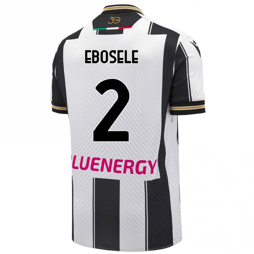 Kids Football Festy Ebosele #2 White Black Home Jersey 2024/25 T-Shirt Australia