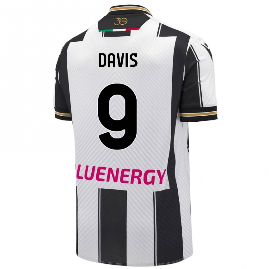 Kids Football Keinan Davis #9 White Black Home Jersey 2024/25 T-Shirt Australia