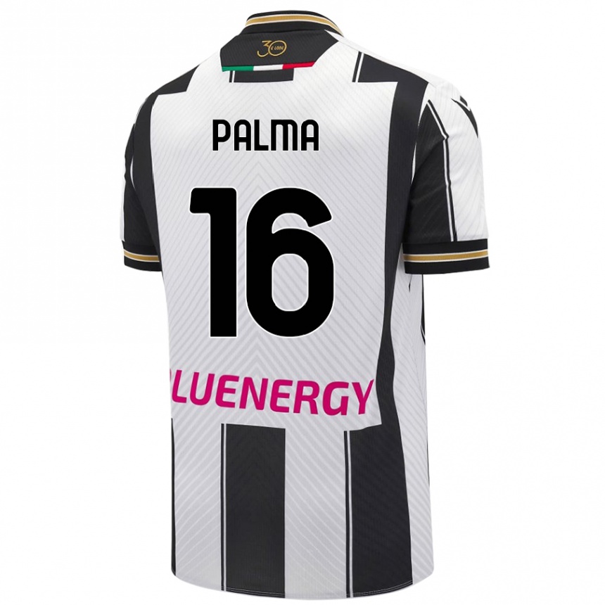 Kids Football Matteo Palma #16 White Black Home Jersey 2024/25 T-Shirt Australia