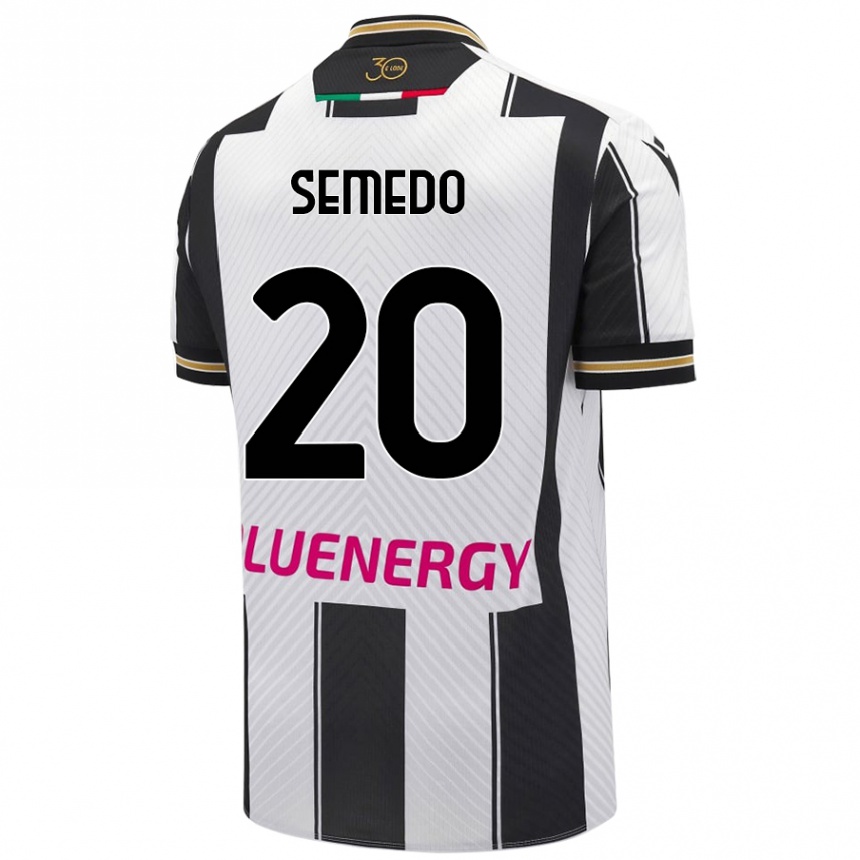 Kids Football Vivaldo Semedo #20 White Black Home Jersey 2024/25 T-Shirt Australia