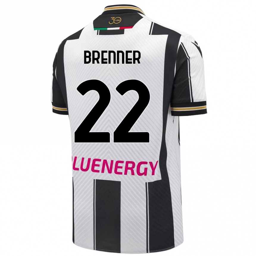 Kids Football Brenner #22 White Black Home Jersey 2024/25 T-Shirt Australia