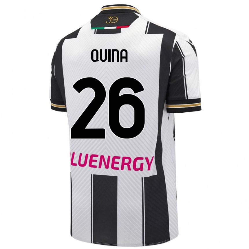 Kids Football Domingos Quina #26 White Black Home Jersey 2024/25 T-Shirt Australia