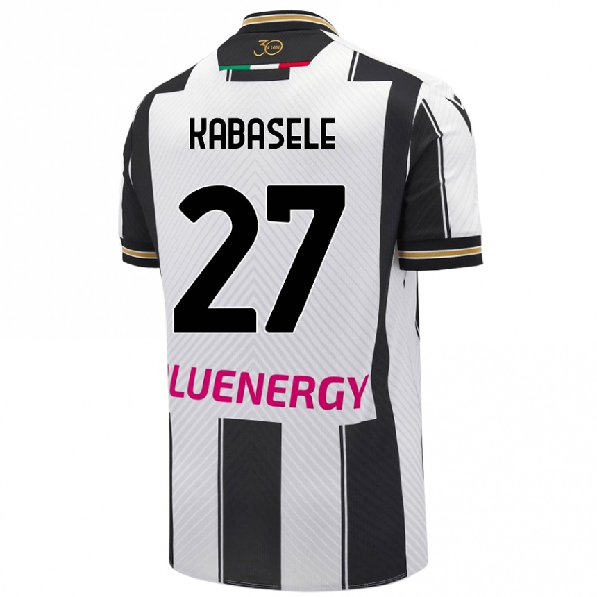 Kids Football Christian Kabasele #27 White Black Home Jersey 2024/25 T-Shirt Australia