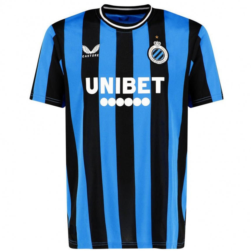 Kids Football Davinia Vanmechelen #25 Sky Blue Black Home Jersey 2024/25 T-Shirt Australia