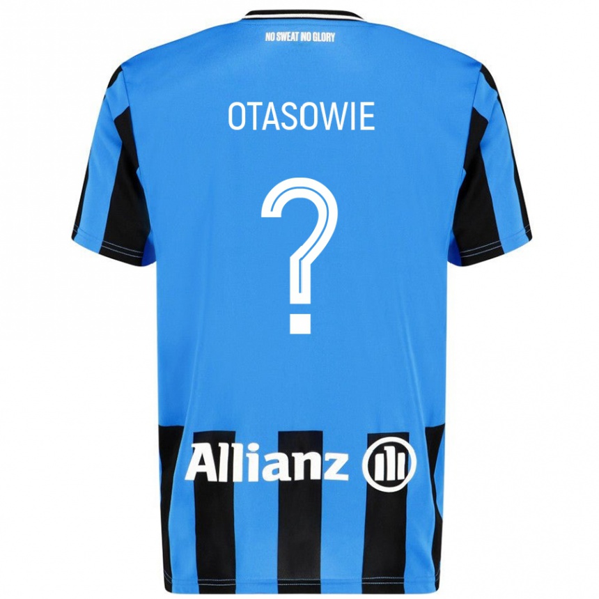 Kids Football Owen Otasowie #0 Sky Blue Black Home Jersey 2024/25 T-Shirt Australia