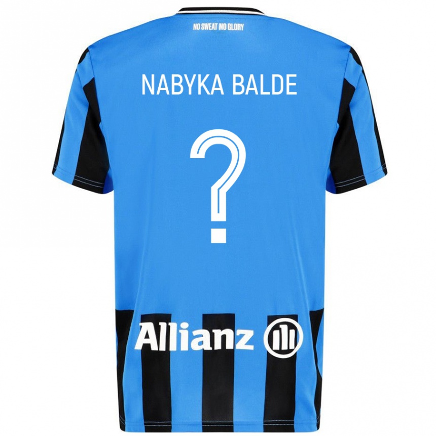 Kids Football Mamadou Nabyka Balde #0 Sky Blue Black Home Jersey 2024/25 T-Shirt Australia