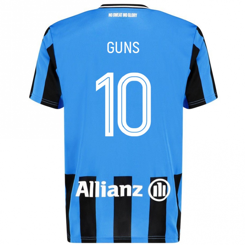 Kids Football Celien Guns #10 Sky Blue Black Home Jersey 2024/25 T-Shirt Australia