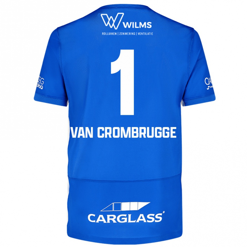 Kids Football Hendrik Van Crombrugge #1 Blue Home Jersey 2024/25 T-Shirt Australia