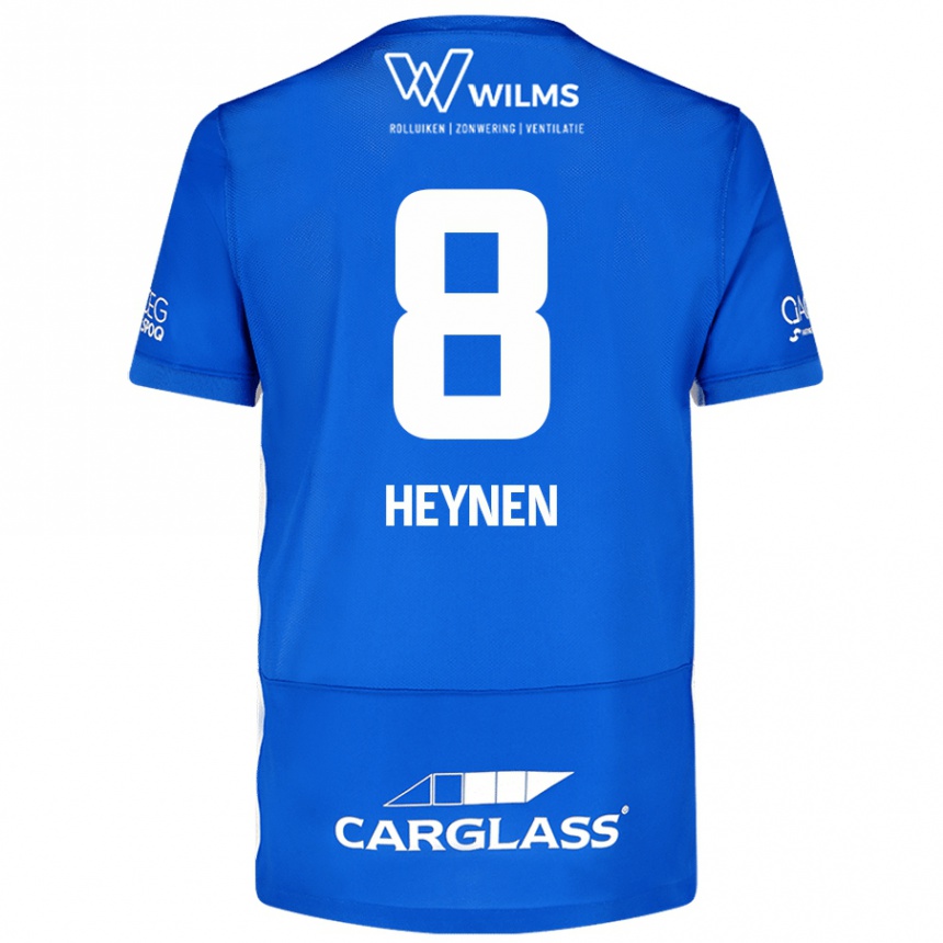 Kids Football Bryan Heynen #8 Blue Home Jersey 2024/25 T-Shirt Australia