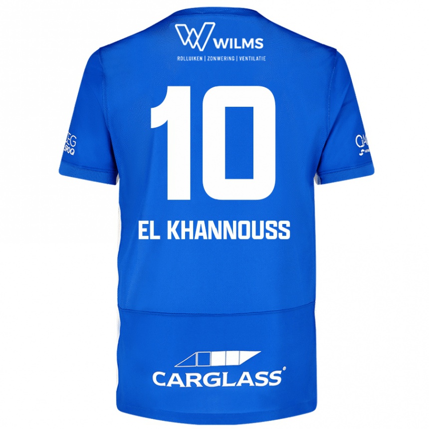 Kids Football Bilal El Khannouss #10 Blue Home Jersey 2024/25 T-Shirt Australia