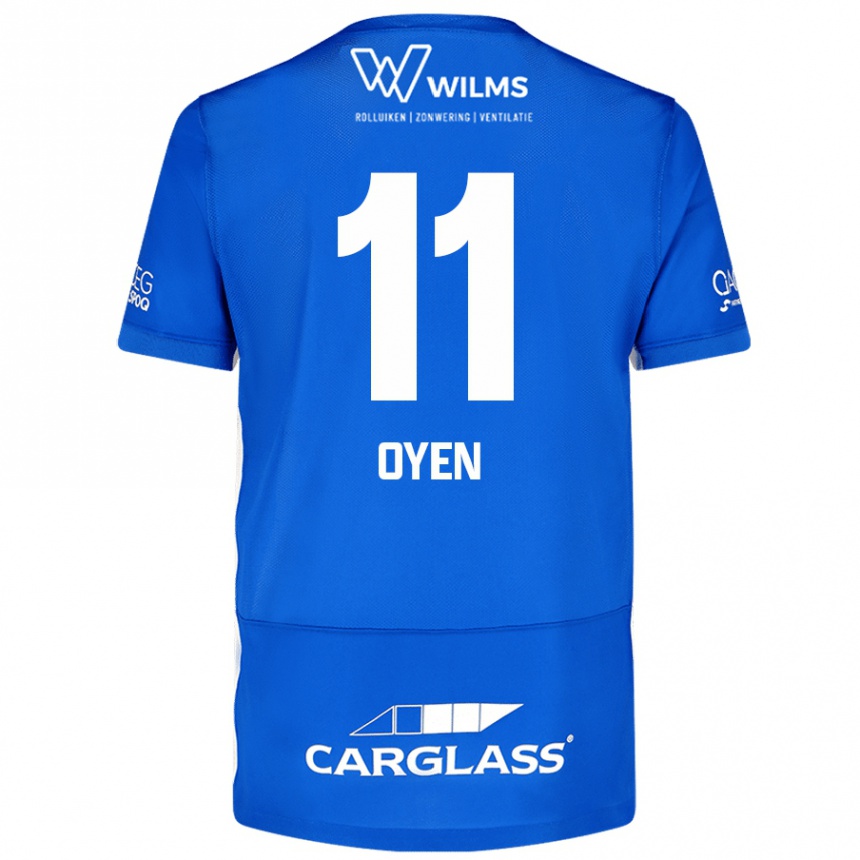 Kids Football Luca Oyen #11 Blue Home Jersey 2024/25 T-Shirt Australia