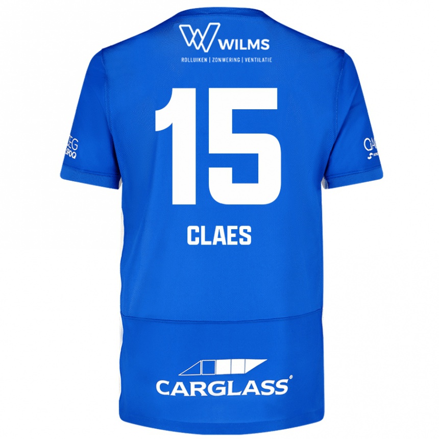 Kids Football Thomas Claes #15 Blue Home Jersey 2024/25 T-Shirt Australia