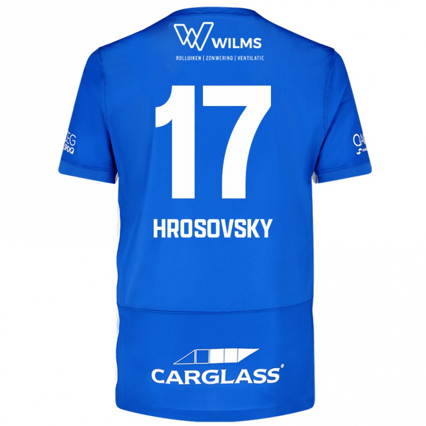 Kids Football Patrik Hrosovsky #17 Blue Home Jersey 2024/25 T-Shirt Australia