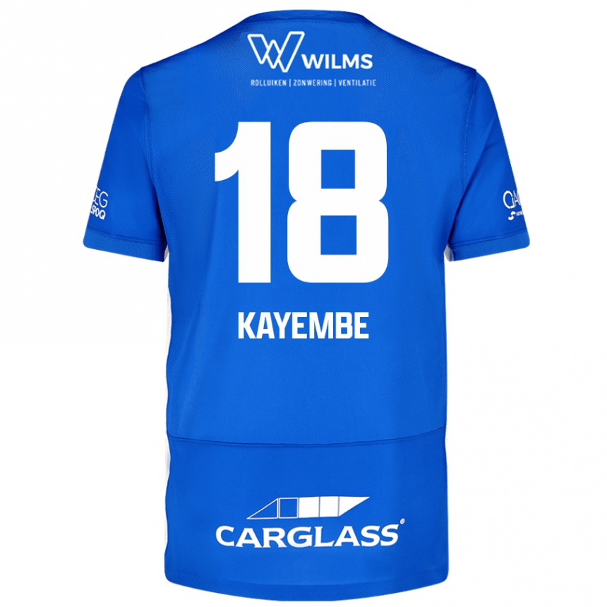 Kids Football Joris Kayembe #18 Blue Home Jersey 2024/25 T-Shirt Australia