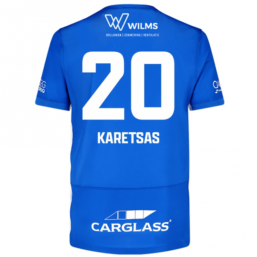 Kids Football Konstantinos Karetsas #20 Blue Home Jersey 2024/25 T-Shirt Australia