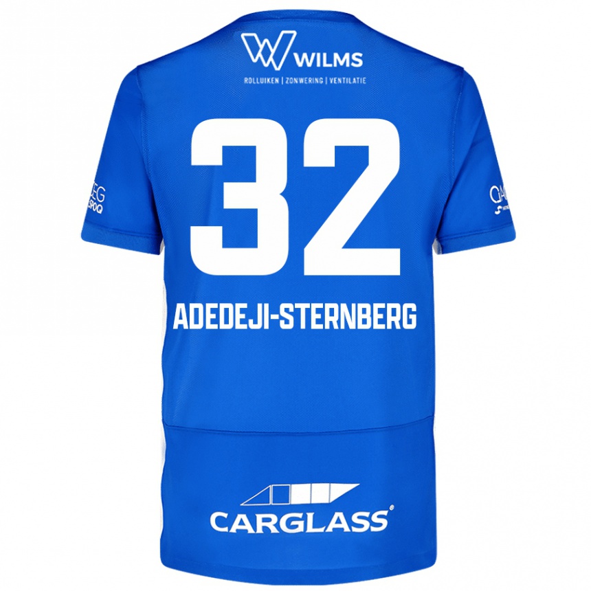 Kids Football Noah Adedeji-Sternberg #32 Blue Home Jersey 2024/25 T-Shirt Australia