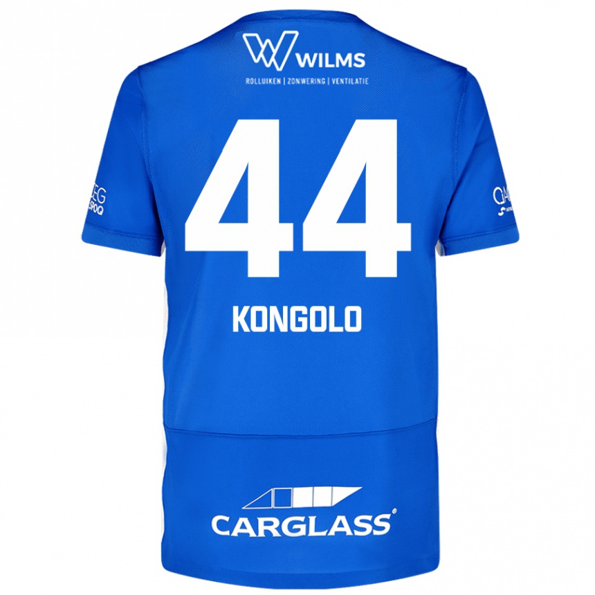 Kids Football Josue Kongolo #44 Blue Home Jersey 2024/25 T-Shirt Australia