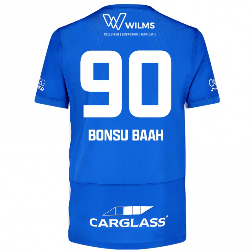 Kids Football Christopher Bonsu Baah #90 Blue Home Jersey 2024/25 T-Shirt Australia