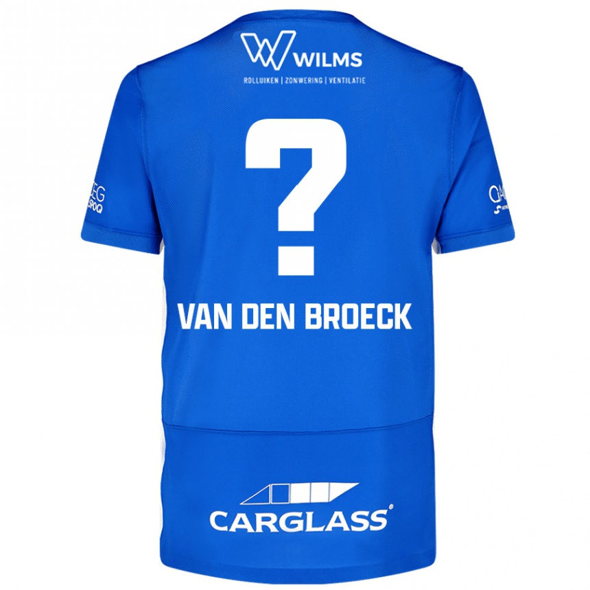 Kids Football Kobe Van Den Broeck #0 Blue Home Jersey 2024/25 T-Shirt Australia