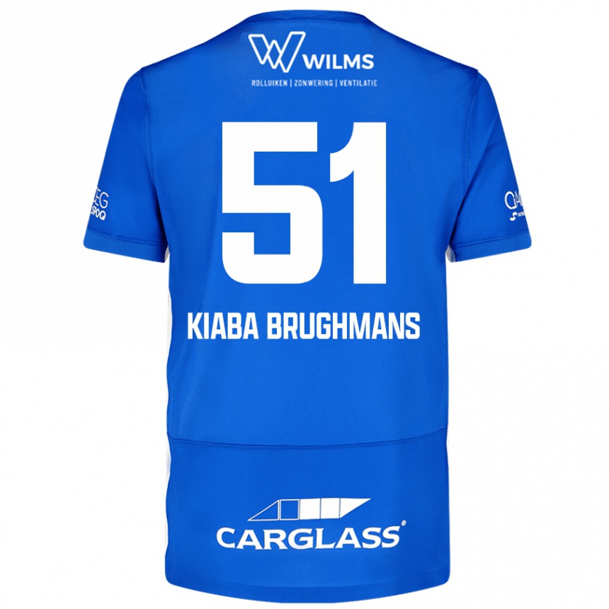 Kids Football Lucca Kiaba Brughmans #51 Blue Home Jersey 2024/25 T-Shirt Australia