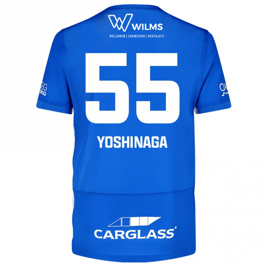 Kids Football Yumeki Yoshinaga #55 Blue Home Jersey 2024/25 T-Shirt Australia