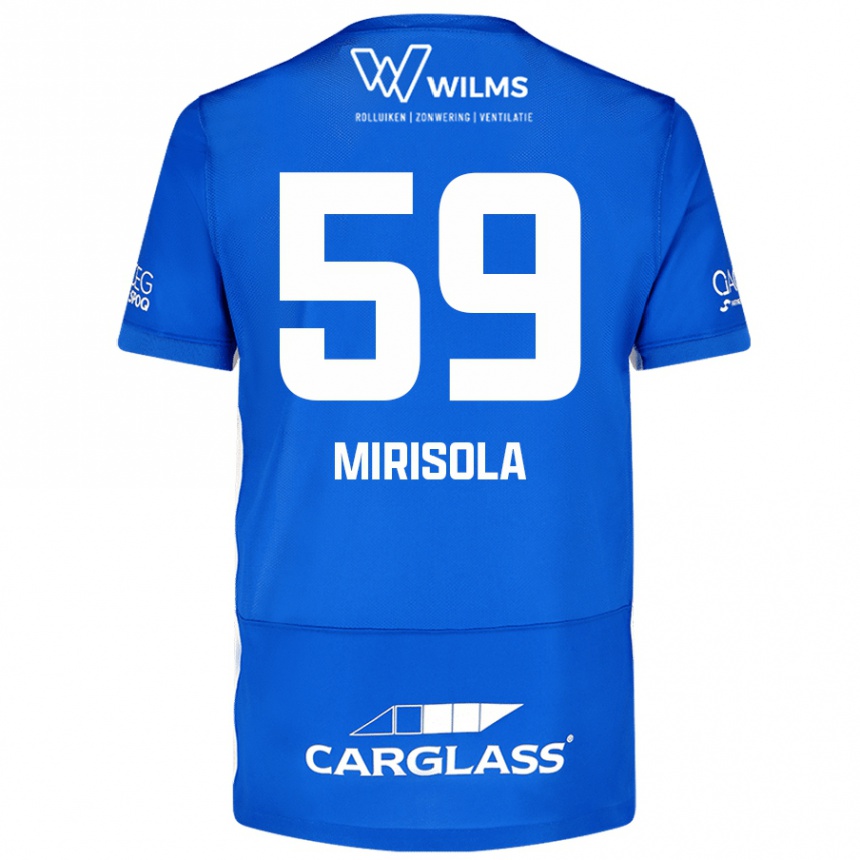 Kids Football Robin Mirisola #59 Blue Home Jersey 2024/25 T-Shirt Australia