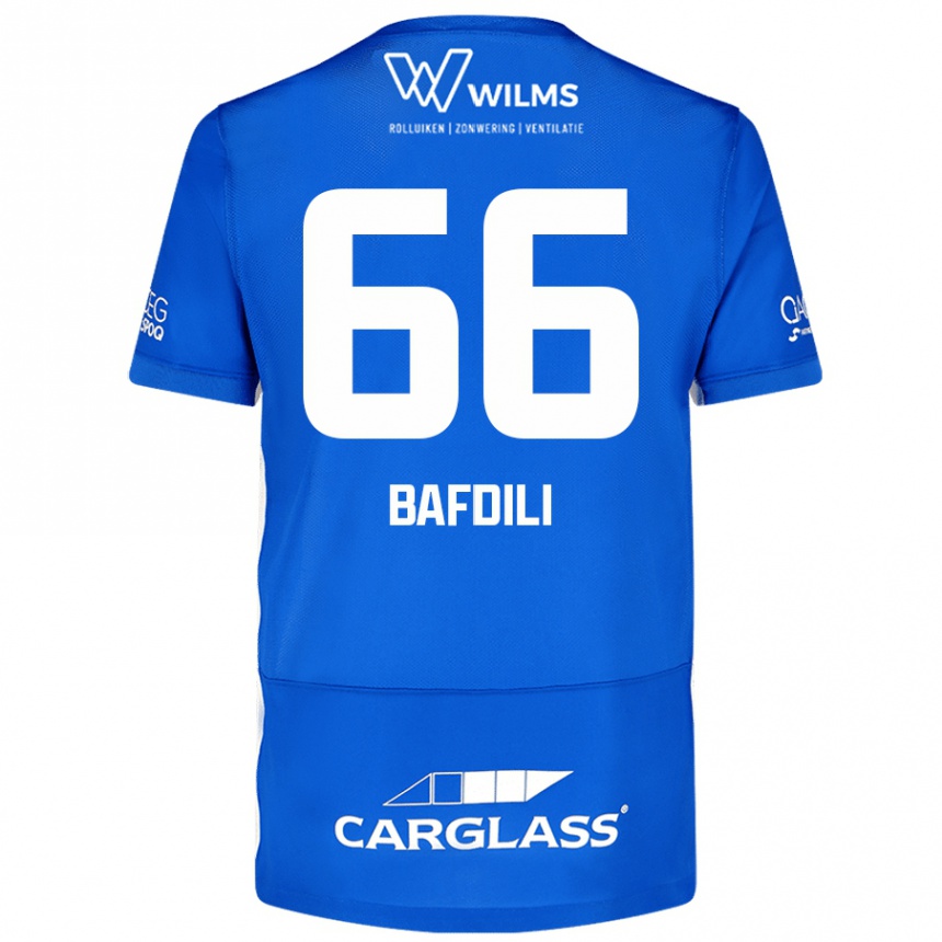 Kids Football Zaïd Bafdili #66 Blue Home Jersey 2024/25 T-Shirt Australia