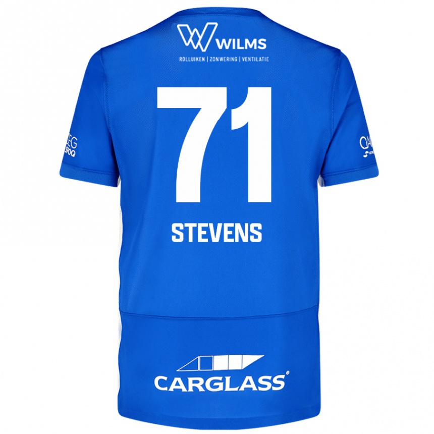 Kids Football Brent Stevens #71 Blue Home Jersey 2024/25 T-Shirt Australia