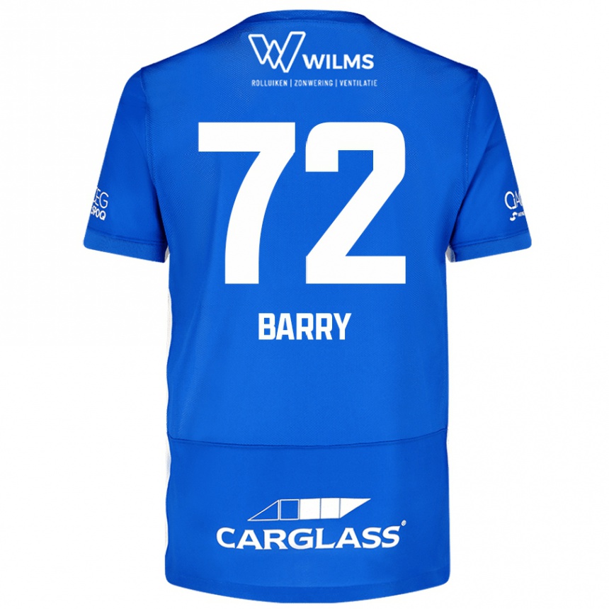 Kids Football Alpha Barry #72 Blue Home Jersey 2024/25 T-Shirt Australia