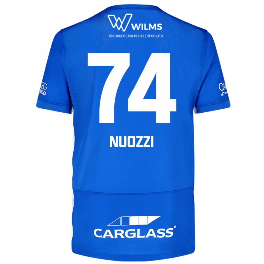 Kids Football Cédric Nuozzi #74 Blue Home Jersey 2024/25 T-Shirt Australia