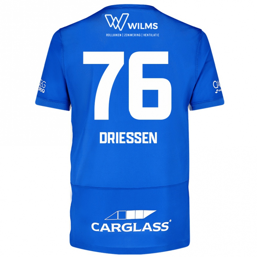 Kids Football Jelle Driessen #76 Blue Home Jersey 2024/25 T-Shirt Australia