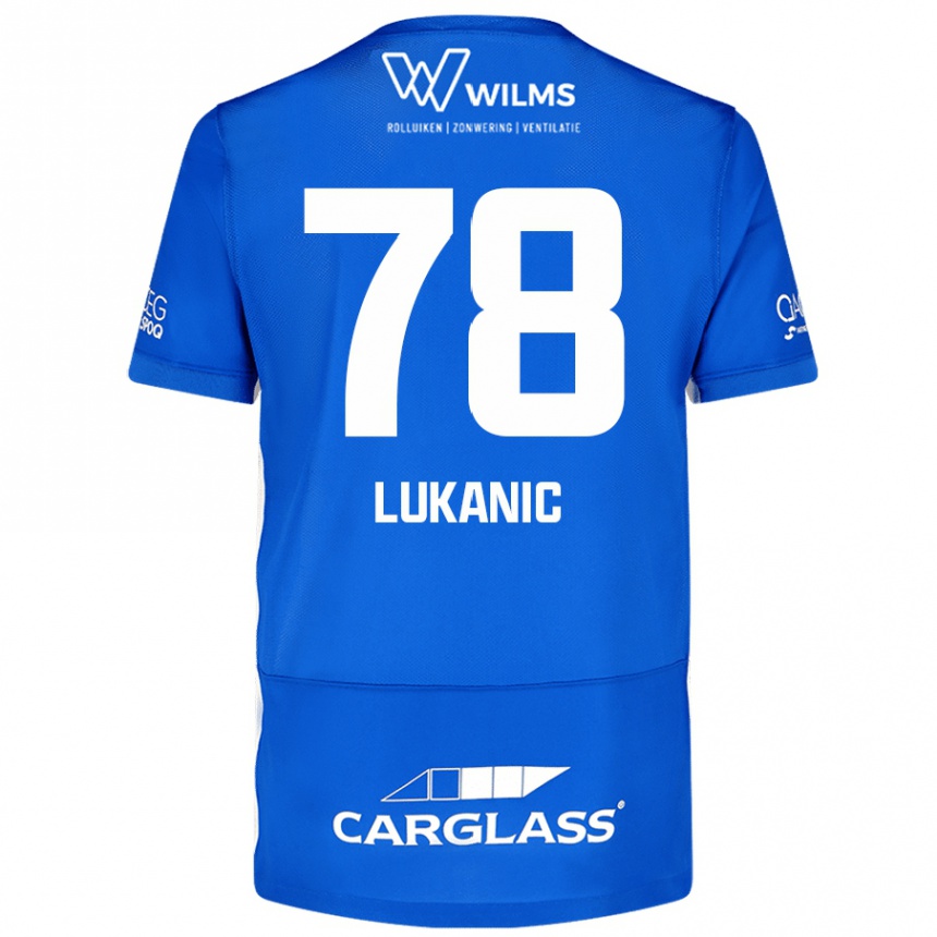 Kids Football Luka Lukanic #78 Blue Home Jersey 2024/25 T-Shirt Australia