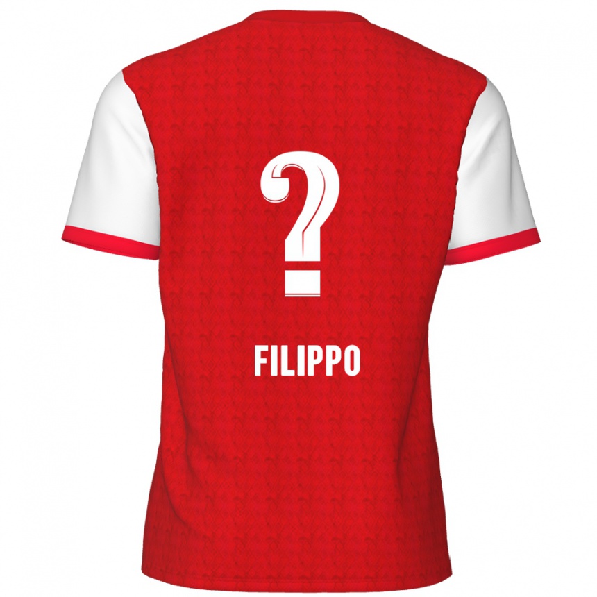 Kids Football Niels Filippo #0 Red White Home Jersey 2024/25 T-Shirt Australia