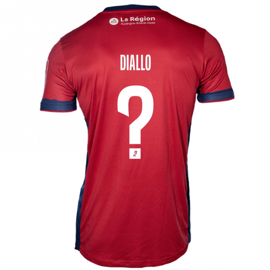 Kids Football Baïla Diallo #0 Light Burgundy Home Jersey 2024/25 T-Shirt Australia