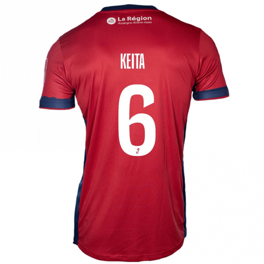 Kids Football Habib Keïta #6 Light Burgundy Home Jersey 2024/25 T-Shirt Australia