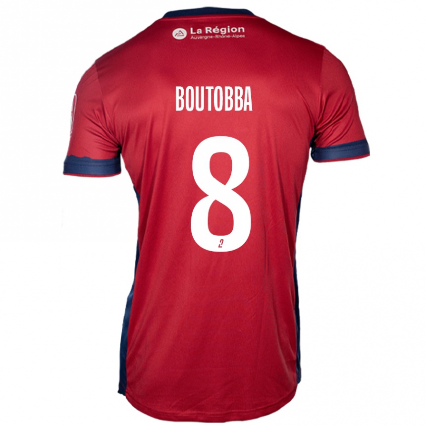 Kids Football Bilal Boutobba #8 Light Burgundy Home Jersey 2024/25 T-Shirt Australia