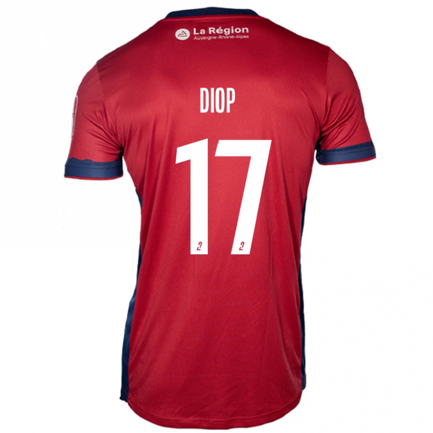 Kids Football Ousmane Diop #17 Light Burgundy Home Jersey 2024/25 T-Shirt Australia