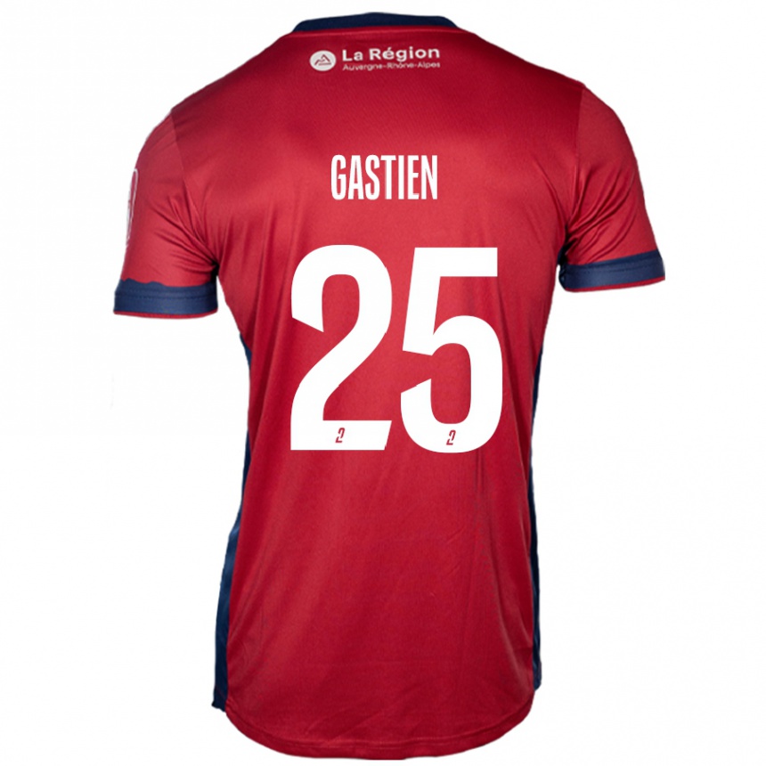 Kids Football Johan Gastien #25 Light Burgundy Home Jersey 2024/25 T-Shirt Australia