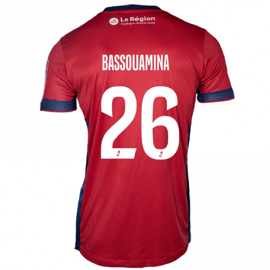 Kids Football Mons Bassouamina #26 Light Burgundy Home Jersey 2024/25 T-Shirt Australia