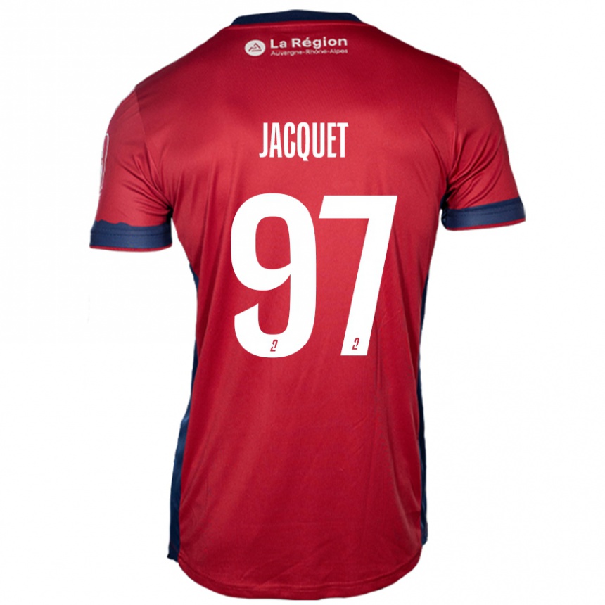 Kids Football Jérémy Jacquet #97 Light Burgundy Home Jersey 2024/25 T-Shirt Australia