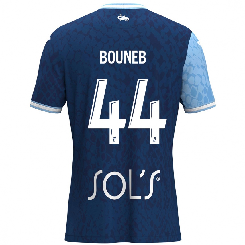 Kids Football Ismaïl Bouneb #44 Sky Blue Dark Blue Home Jersey 2024/25 T-Shirt Australia