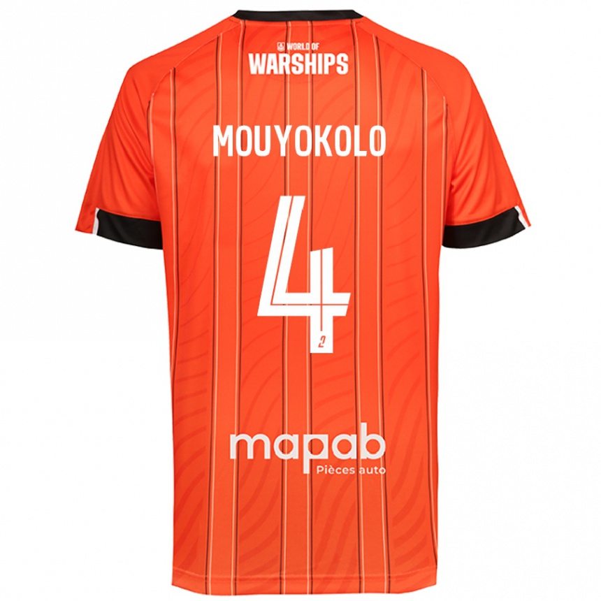 Kids Football Loris Mouyokolo #4 Orange Home Jersey 2024/25 T-Shirt Australia