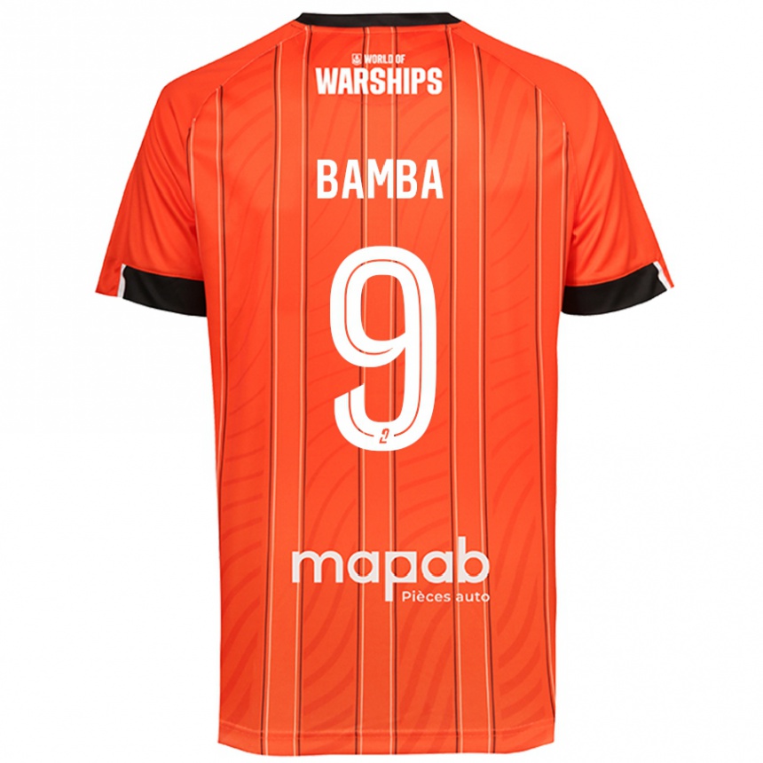 Kids Football Mohamed Bamba #9 Orange Home Jersey 2024/25 T-Shirt Australia