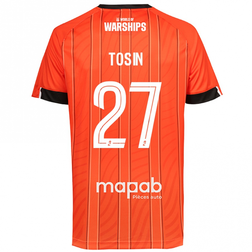 Kids Football Aiyegun Tosin #27 Orange Home Jersey 2024/25 T-Shirt Australia