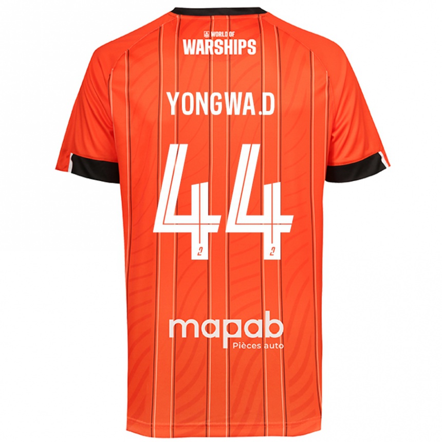 Kids Football Darlin Yongwa #44 Orange Home Jersey 2024/25 T-Shirt Australia